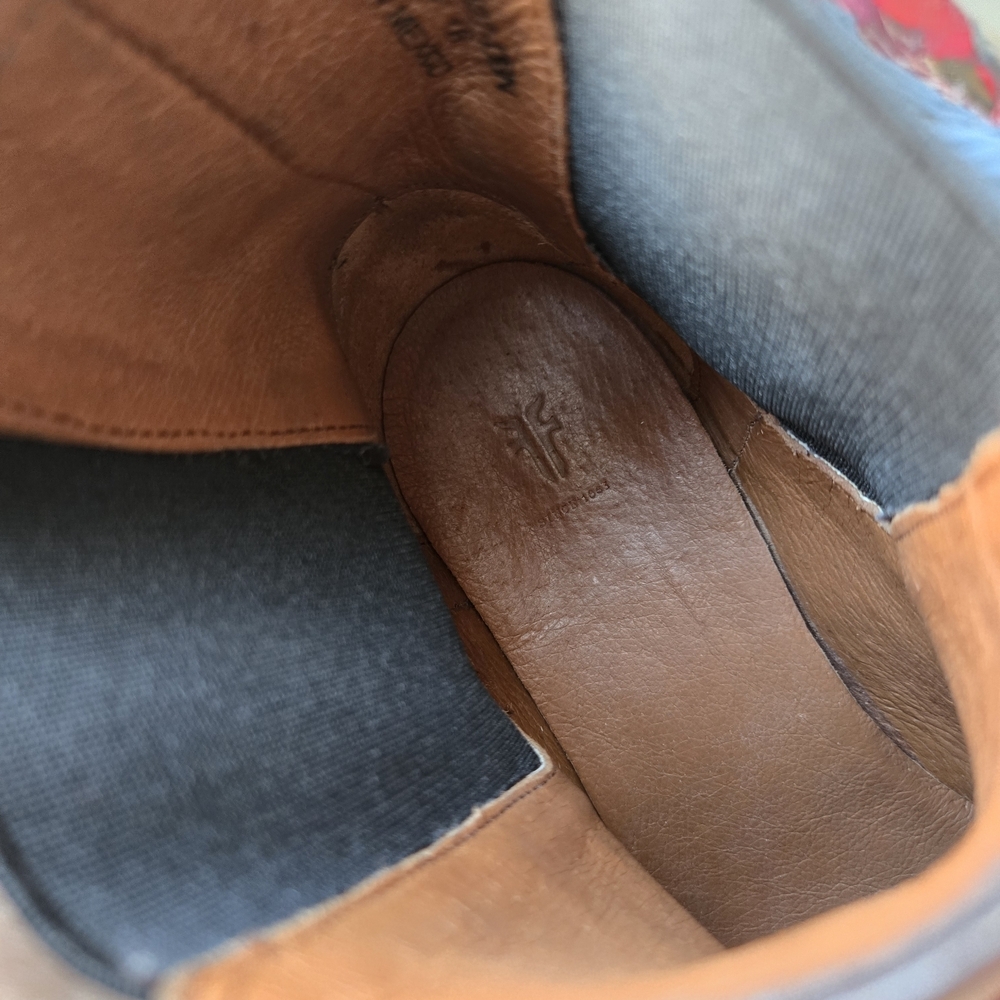 Frye Sacha Chelsea Boot Dark Brown Leather Pointed Toe Ankle Boots 7.5 - Picture 15 of 15